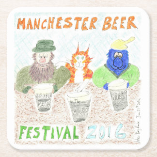 Manchester Beer Festival January each year Square Paper Coaster