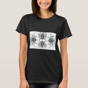 Manchester Bees, on honeycomb T-Shirt