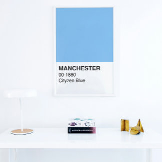 Manchester Blue Cityzen - Full Width Poster