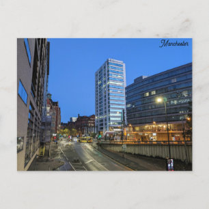Manchester Blue Hour Postcard