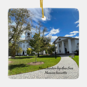 Manchester-by-the-Sea Massachusetts Ceramic Ornament