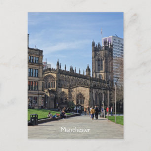Manchester Cathedral Gardens Postcard