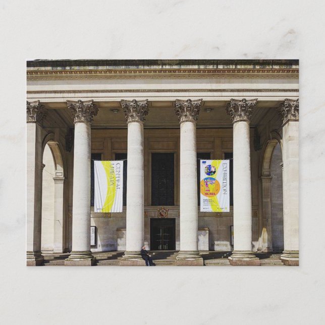 Manchester Central Library Postcard (Front)