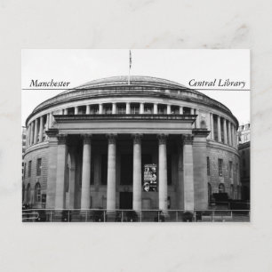 Manchester Central Library Postcard