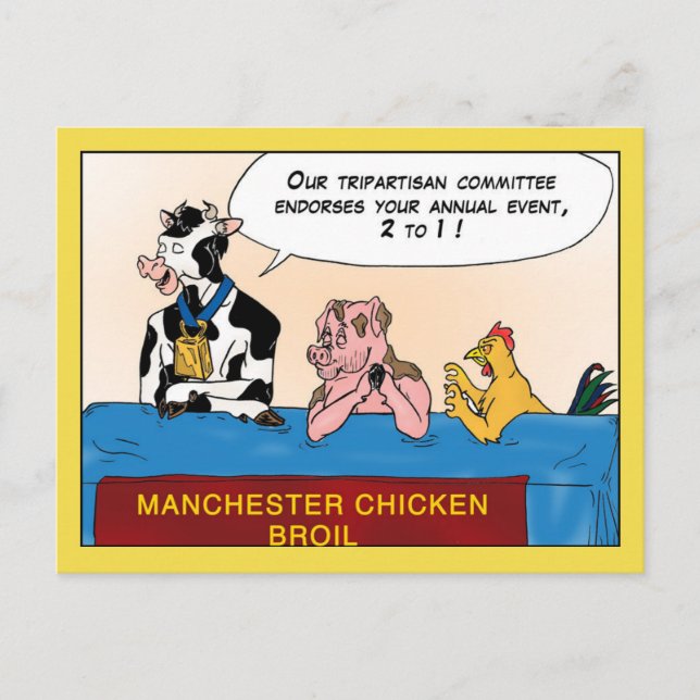 Manchester Chicken Broil Postcard (Front)