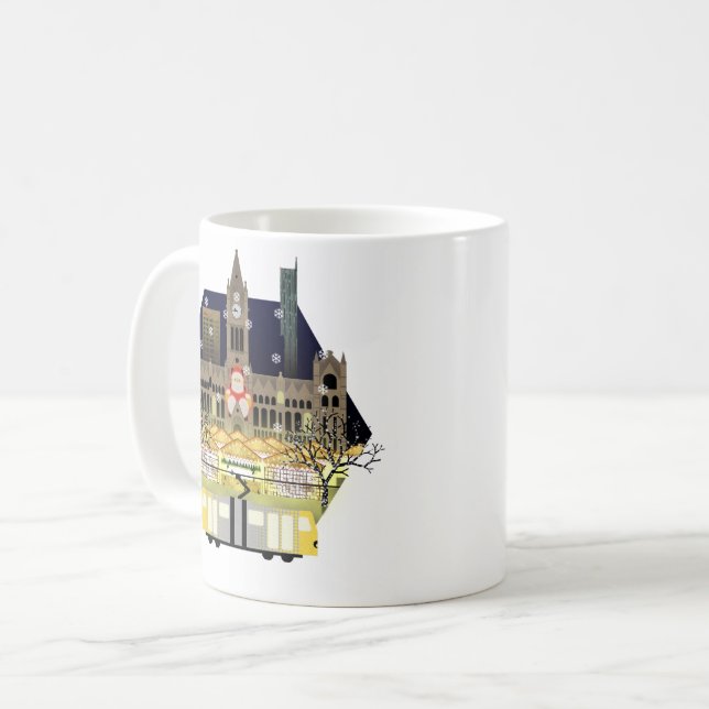 Manchester Christmas Markets Coffee Mug (Front Left)