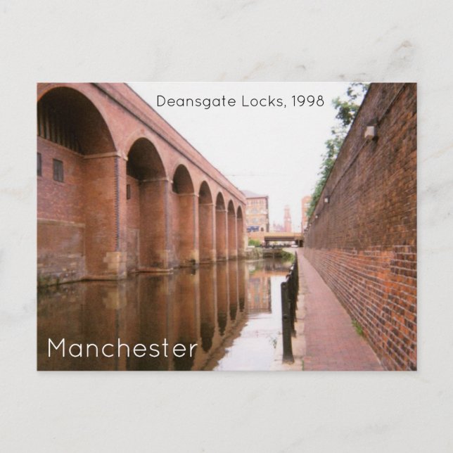 Manchester Deansgate Locks 1998 Postcard (Front)