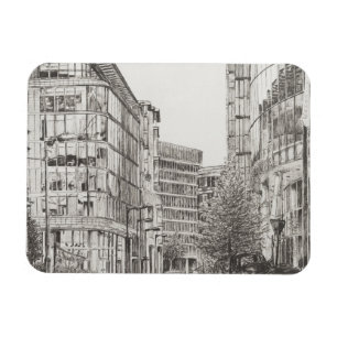 Manchester Deansgate view from cafe.2010 Magnet