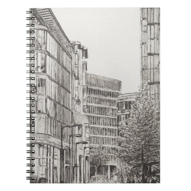 Manchester Deansgate view from cafe.2010 Notebook (Front)