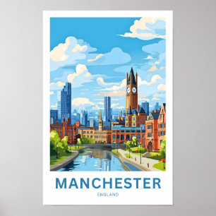 Manchester England Travel Print