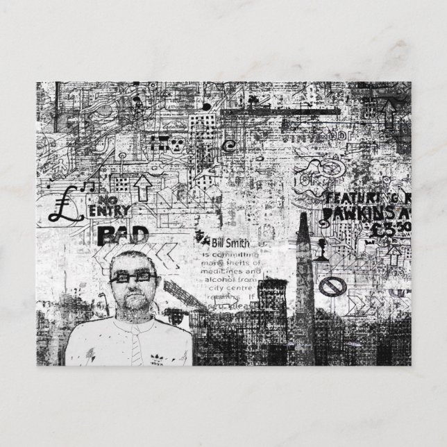 Manchester Graffito Postcard (Front)