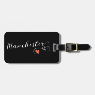Manchester Heart Luggage Tag Template