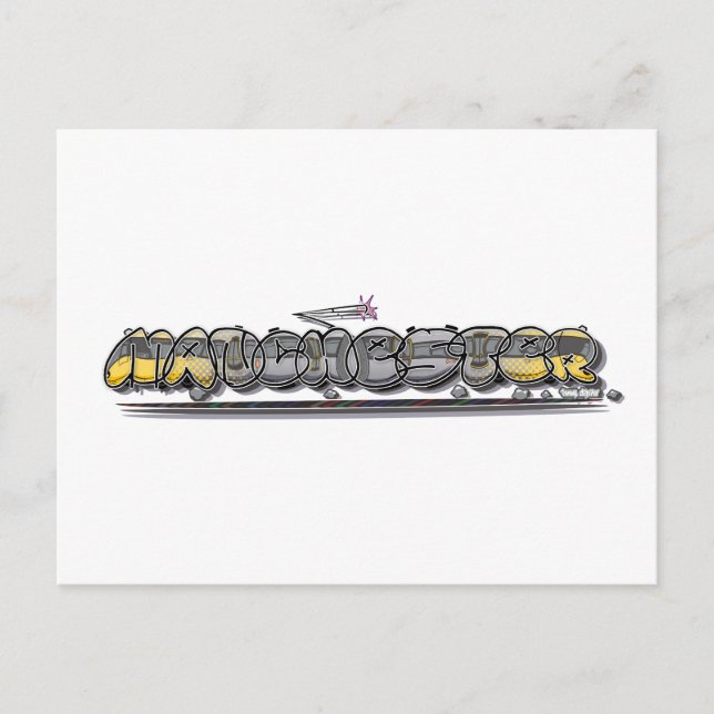 Manchester metrolink graffiti postcard (Front)
