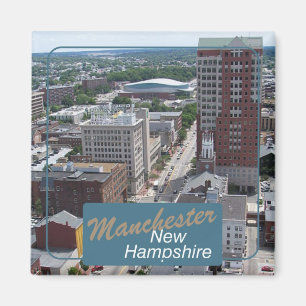 Manchester New Hampshire Travel Photo Magnets