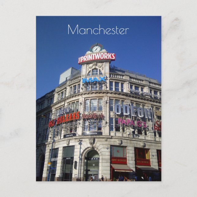 Manchester Printworks Postcard (Front)