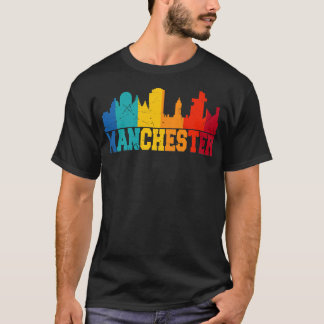 Manchester Retro Skyline UK T-Shirt