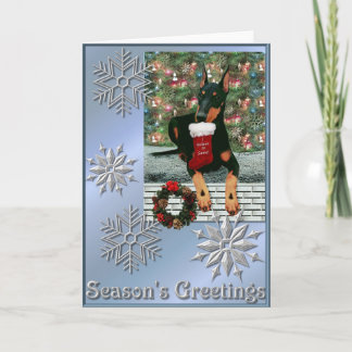 Manchester Terrier Christmas 2004 Holiday Card