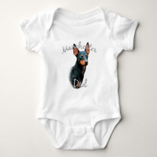 Manchester Terrier Dad 2 Baby Bodysuit