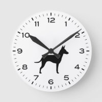 Manchester Terrier Dog Breed Silhouette