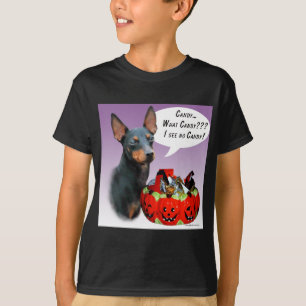Manchester Terrier Halloween Candy T-Shirt