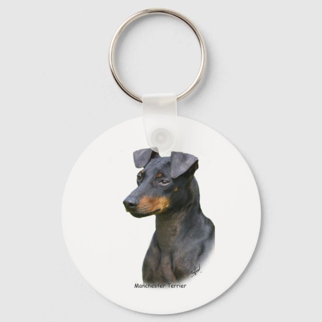 Manchester Terrier Key Ring (Front)