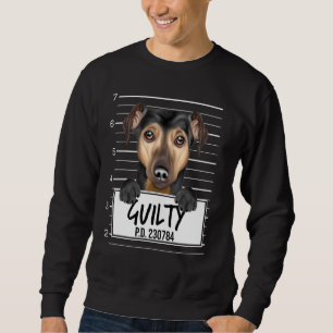 Manchester Terrier Mugshot Guilty Dog Sweatshirt