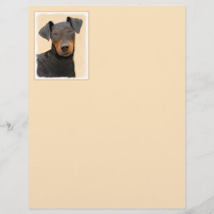 Manchester Terrier Painting Original Animal Art