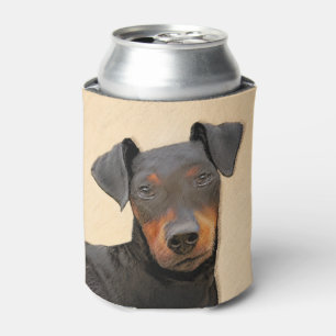 Manchester Terrier Painting Original Animal Art Can Cooler