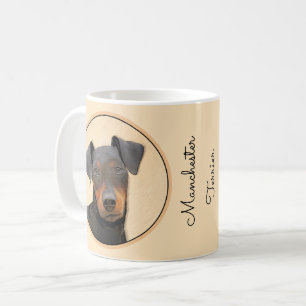 Manchester Terrier Painting Original Animal Art Coffee Mug