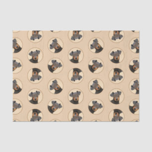 Manchester Terrier Painting Original Animal Art Tissue Paper