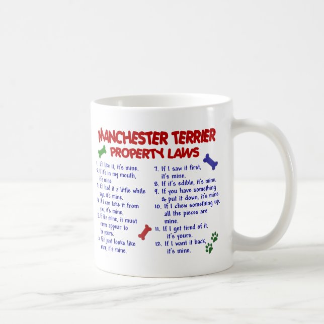 MANCHESTER TERRIER PL2 COFFEE MUG (Right)