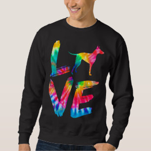 Manchester Terrier Tie Dye Love Dog Mum Dad Sweatshirt