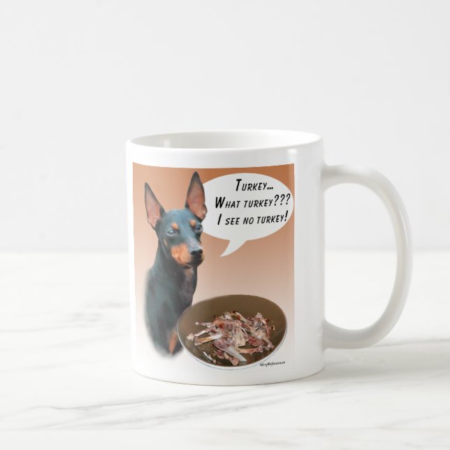 Manchester Terrier Turkey Coffee Mug (Right)