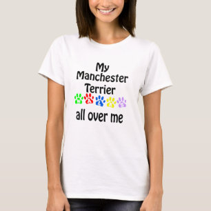 Manchester Terrier Walks Design T-Shirt