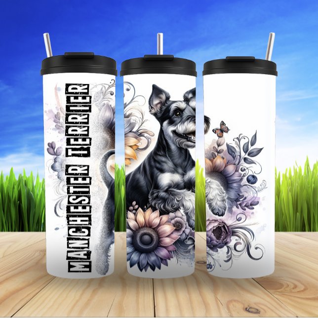 Manchester Terrier's Dusky Bloom Thermal Tumbler (Creator Uploaded)