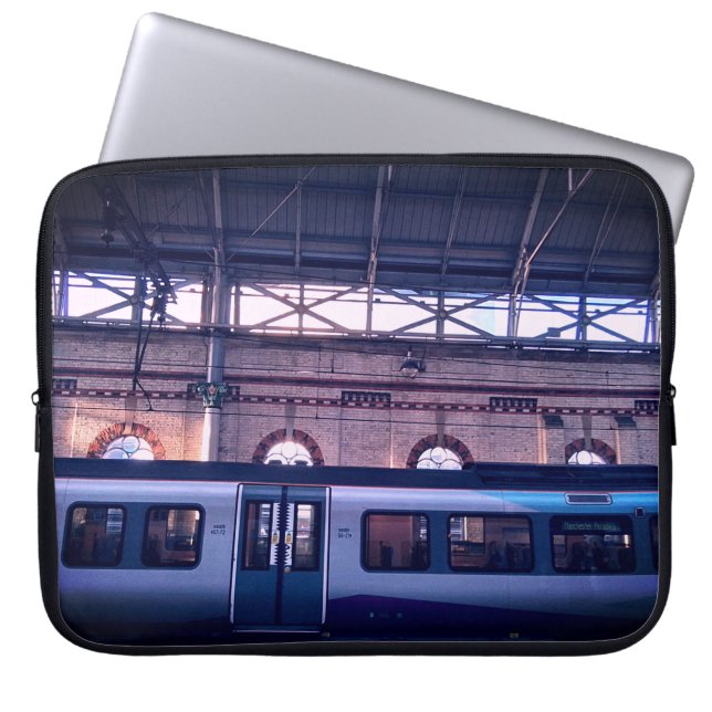Manchester train station laptop sleeve (Front)