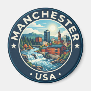 Manchester USA Magnet