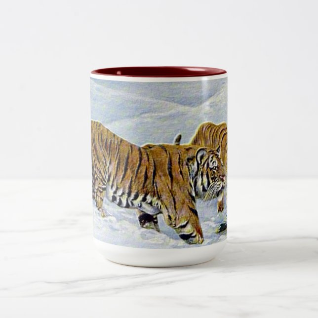 "Manchuria Tigers" Two-Tone Coffee Mug (Center)