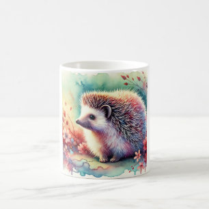 Manchurian Hedgehog 080824AREF144 - Watercolor Coffee Mug