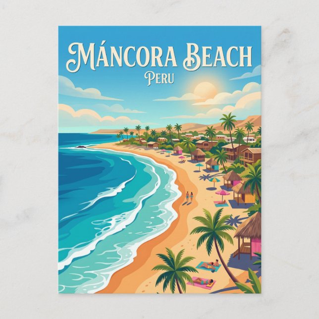 Máncora, Piura Peru Postcard (Front)