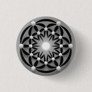 Mandala 3 Cm Round Badge