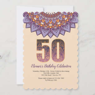 Mandala 50 Invitation