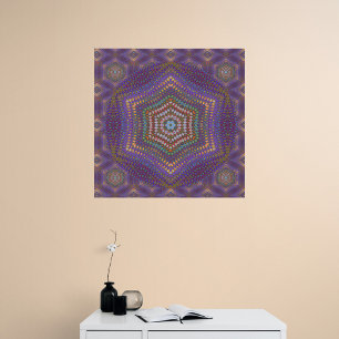 Mandala 5 Faux Wrapped Canvas Print