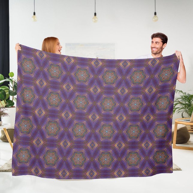 Mandala 5  Fleece Blanket (Creator Uploaded)