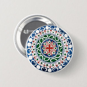 Mandala 6 Cm Round Badge