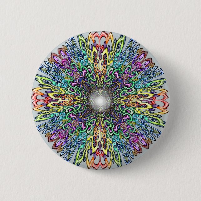 Mandala 6 Cm Round Badge (Front)