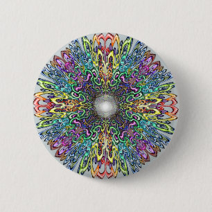 Mandala 6 Cm Round Badge