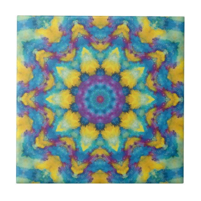 Mandala A00-80 Ceramic Tile (Front)