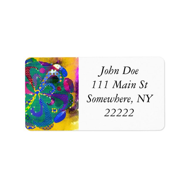 Mandala Abstract Label (Front)