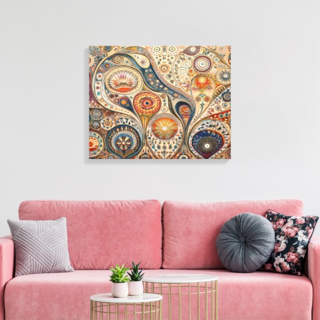 Mandala Abstract Wall Art (Insitu(LivingRoom))